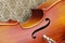 Violoncello close-up