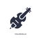violoncello icon on white background. Simple element illustration from music concept