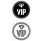 Vip award line vector icon set. Very important person medal illustration sign collection. Member club privilege symbol.