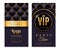 Vip banners. Premium invitation card with golden elements, celebration party, luxury glamour design for flyers vector