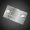 VIP Card silver on black