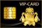 VIP Card wit a golden crest