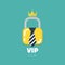 VIP club logo in flat style. VIP Club members only banner