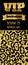 VIP club party premium invitation card flyer. Black and gold template.