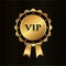 VIP Golden Rosette With stars