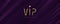 VIP invitation template with 3d golden letters. Realistic golden metal VIP sign on a deep violet background. Premium design banner