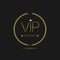 Vip member golden laurel wreath label