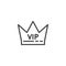VIP, premium line icon