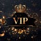 Vip v.i.p. sign logo text: a sophisticated blend on busines card, banner, and background, encapsulating exclusivity and