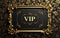 Vip v.i.p. sign logo text: a sophisticated blend on busines card, banner, and background, encapsulating exclusivity and