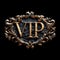 Vip v.i.p. sign logo text: a sophisticated blend on busines card, banner, and background, encapsulating exclusivity and