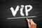 VIP Very Important Person - person who is accorded special privileges due to their high social status, influence or importance,