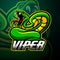 Viper mascot sport esport logo design