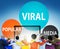 Viral Global Communications Internet Technology Concept