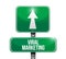 viral marketing road sign concept illustration