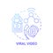 Viral video concept icon