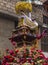 Virgen del Carmen icon parade Pisac Cuzco Peru