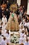 Virgin of the Assumption in procession for the streets of Elche