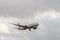 Virgin Atlantic  jet landing at Heathrow