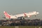 Virgin Australia Embraer regional jet ERJ-190 taking off from Sydney Airport