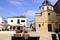 The Virgin of the Consol church in Altea square in the morning