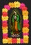 Virgin of Guadalupe, color Roses  Isolated Vector illustration.