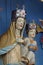 Virgin Mary with the baby Jesus statue on the high altar in the church of Our Lady of Miracles in Ostarije, Croatia