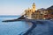 Virgin Mary Church in Camogli at Dawn