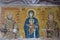 virgin Mary with Jesus and Empress Irene on Byzantine mosaic