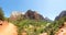 Virgin nature paniramic view of Zion National Park