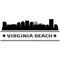Virginia Beach Skyline City Icon Vector Art Design