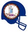 Virginia State Flag Football Helmet