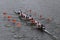 Virginia University Rowing races in the Head of Charles Regatta Women\'s Championship Eights