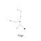 Virgo sign. Stars map of zodiac constellation. Vector illustration