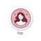 Virgo sticker icon