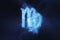 Virgo Zodiac Sign. Abstract night sky background
