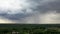 Virial video of an impending storm, leaden storm clouds and rain