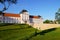 Virovitica,Croatia- July 5, 2020: Pejacevic Castle in the center of Virovitica, Slavonia Region