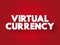 Virtual currency text quote, concept background