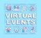 Virtual events word concepts banner