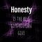 Virtual and inspirational quote about honesty