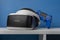 virtual reality gear for gaming on the shelf