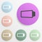virtual reality glasses badge color set. Simple glyph, flat vector of web icons for ui and ux, website or mobile application