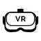 Virtual reality glasses and immersive experience icon