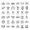 Virtual reality related icon set, Virtualization Technology icon