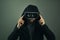 Virtual Reality web hacker. Identity theft on the internet