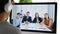 Virtual video conference, Work from home, Brainstorm planing teamwork, Asian business team making video call by web, Group of asia