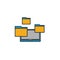 Virtualization icon. Simple element from web hosting icons collection. Creative Virtualization icon ui, ux, apps, software and