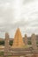 Virupaksha hindu temple Gopuram captured from Hemakuta Hill