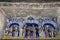 Virupaksha Vishnu Temple, Vijayanagar,Karnataka, India. Ceiling paintings with scenes from Hindu mythology, editorial